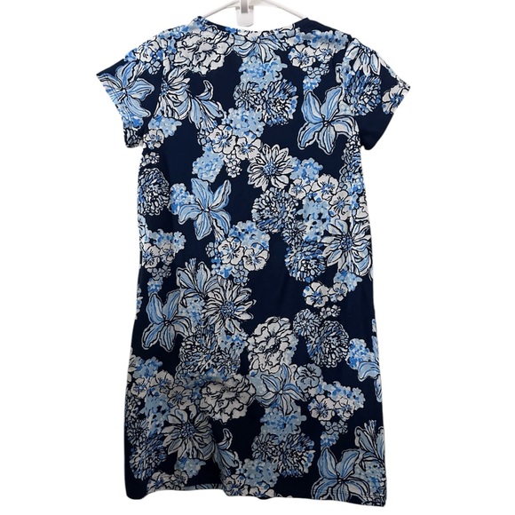 Lilly Pulitzer mini Cody Floral Blue and White Dress NWT - Picture 5 of 7